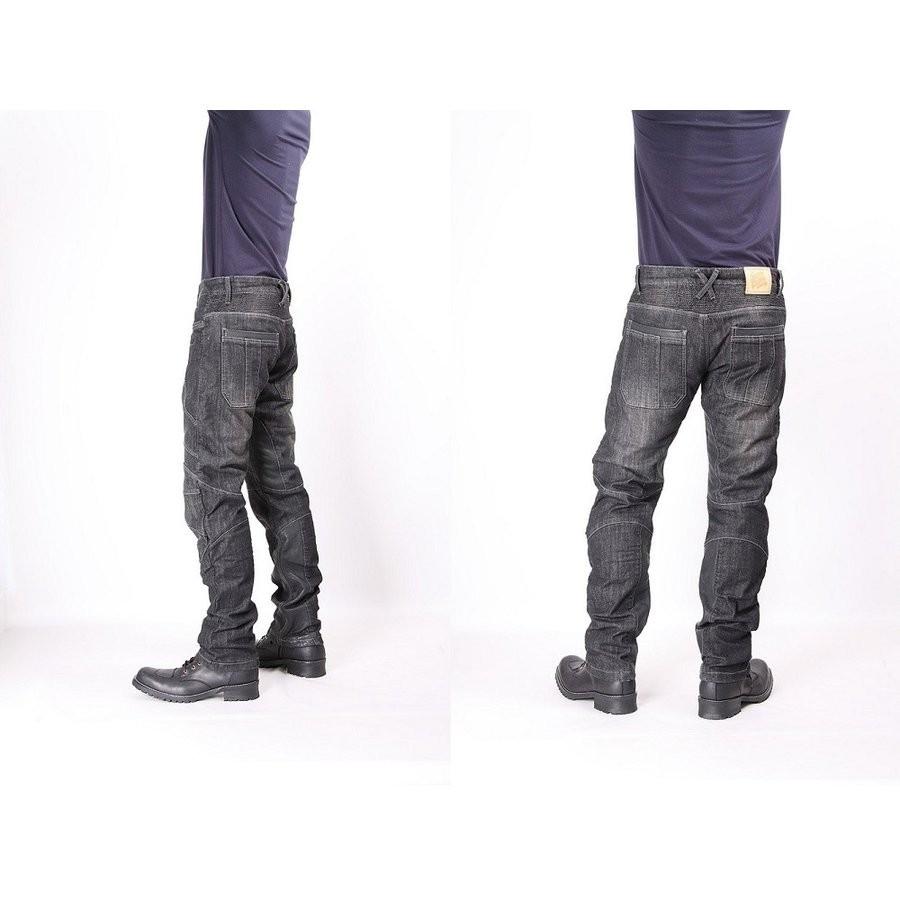 DP-27 本革ヒートガード付デニムパンツ ブラック Lサイズ DEGNER