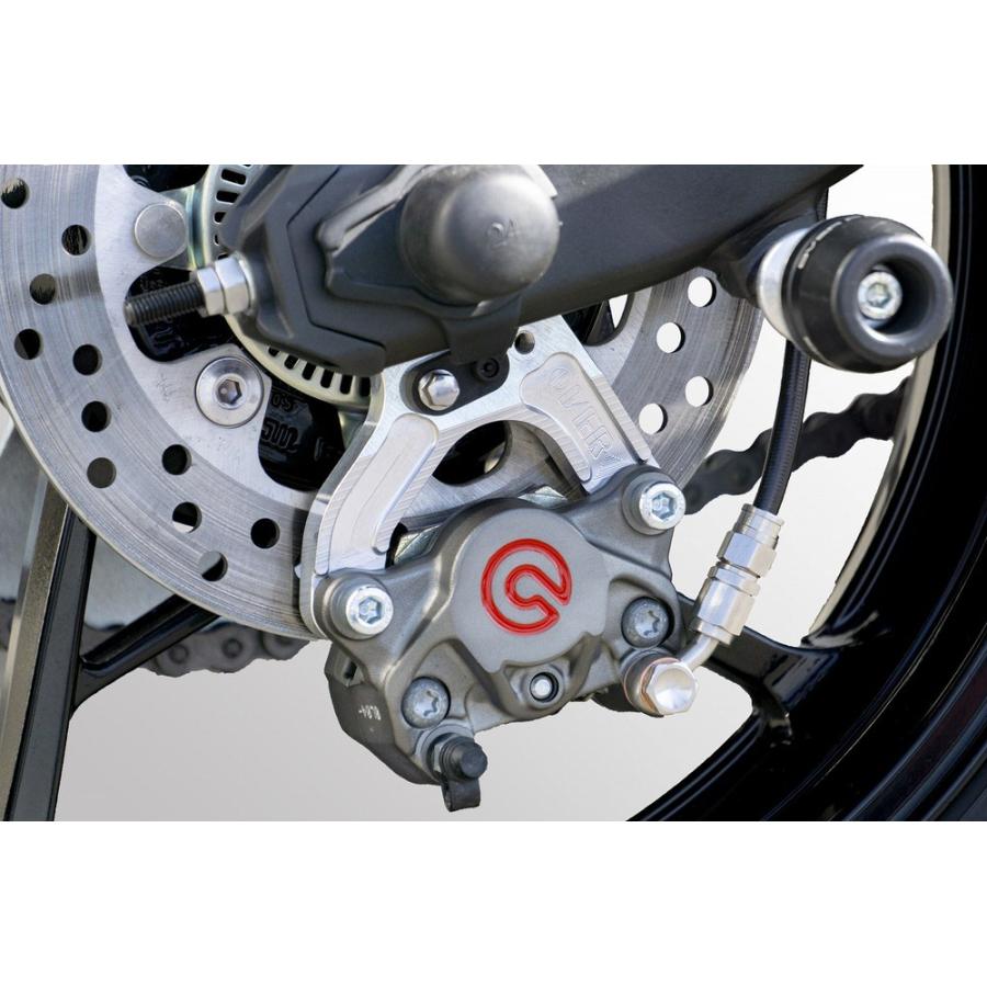 ZX-25R（20年） Rキャリパーサポート ブレンボ2P用 シルバー OVER
