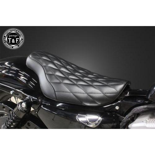 美品　t&f スポーツスター専用　シングルシートタイプB　ハーレー シングルシートタイプB（ダイヤ） ガレージT＆F スポーツスター