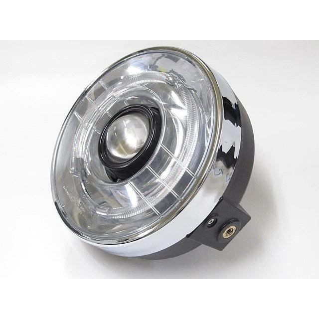 ランプ屋 LH-3150 LEDプロジェクターヘッドライト 180φ ネイキッド 丸目タイプ