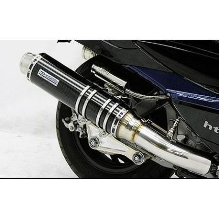 スカイウェイブ250 CJ44 CJ45 CJ46 社外マフラー新品黒カーボン調 