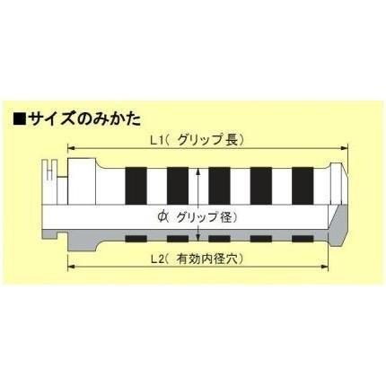 エプシロン250（EPSILON） アルミグリップ &Phi;7/8インチ（22.2mm）ハンドル用 タイプ2 クロームメッキ HURRICANE（ハリケーン）