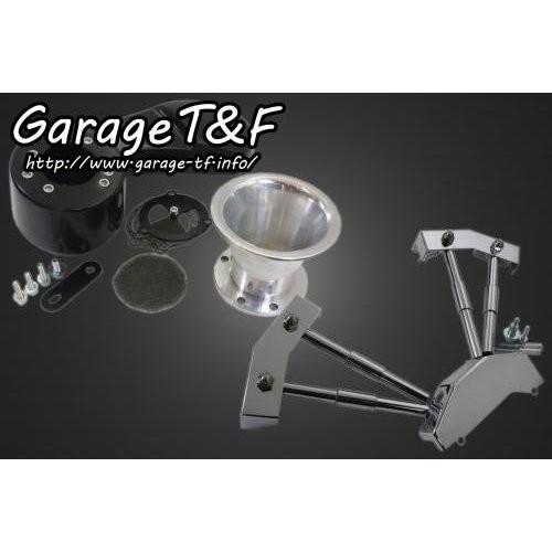 スティード400/VLX/VCL/VSE/VLS ファンネル（ポリッシュ）\u0026プッシュロッドカバーSET ガレージT＆F