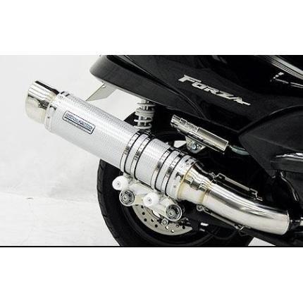 フォルツァ（FORZA）MF08 アルティメットマフラーシルバーカーボン ウイルズウィン（WirusWin）