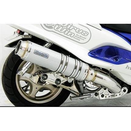 マジェスティ125（MAJESTY125） アルティメットマフラーシルバーカーボン ウイルズウィン（WirusWin）