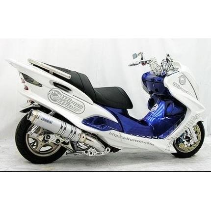 マジェスティ125（MAJESTY125） アルティメットマフラーシルバーカーボン ウイルズウィン（WirusWin）_2