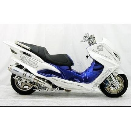 マジェスティ125（MAJESTY125） アルティメットマフラーシルバーカーボン ウイルズウィン（WirusWin）_3