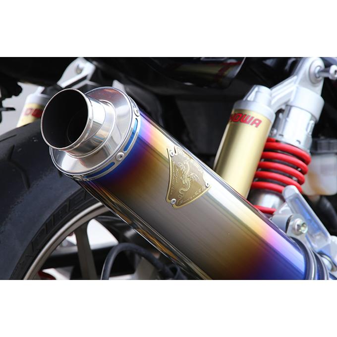 ワイバン フルエキ シングル チタンドラッグブルー r's gear（アールズ