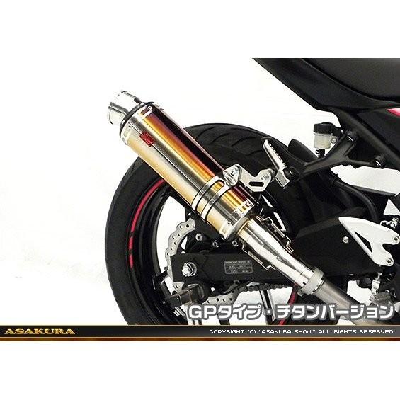 TTR印字機えり巻き スリップオン GP印字機 チタン変わり種 ASAKURA（浅倉商事） Ninja250（ニンジャ250）2BK-EX250P