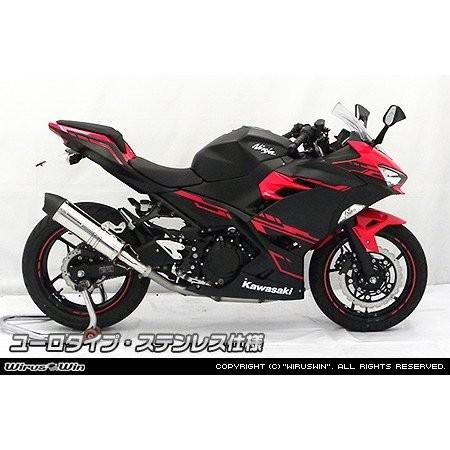 スリップオンマフラー ユーロタイプ ステンレス仕様 ウイルズウィン（WirusWin） Ninja250（ニンジャ250）2BK-EX250Pの画像