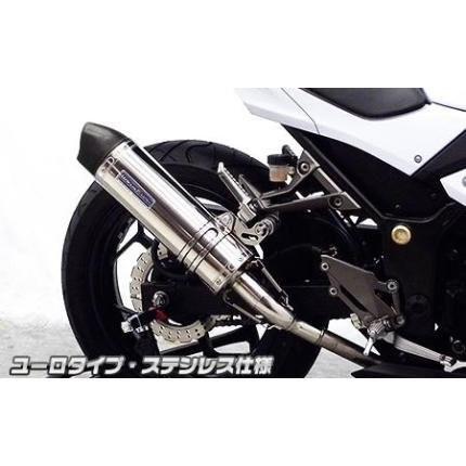 Ninja250（ニンジャ）JBK-EX250L スリップオンマフラー ユーロタイプ ステンレス ウイルズウィン（WirusWin）