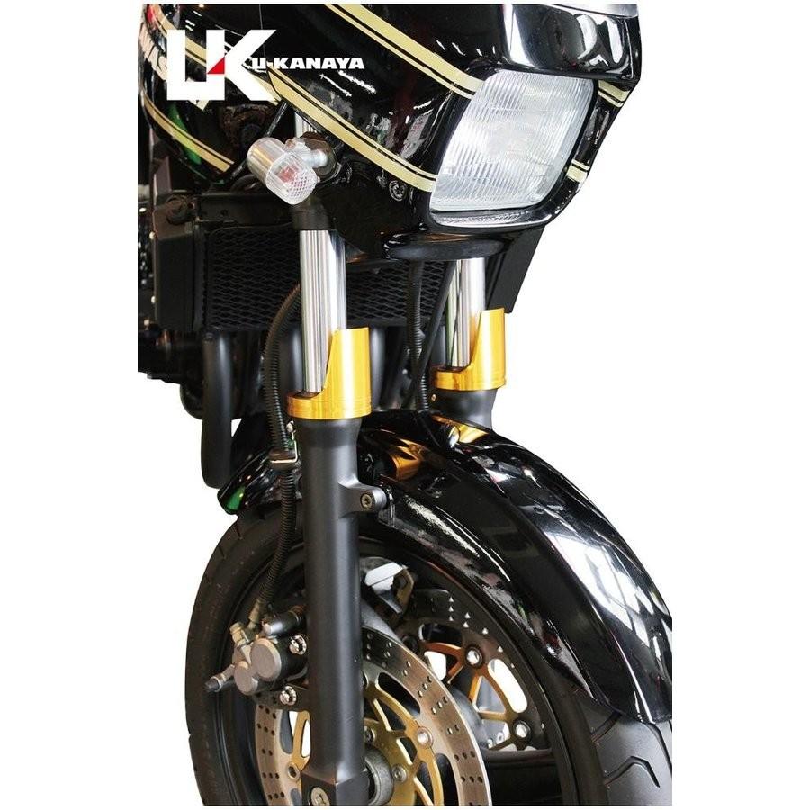 ホーネット250（HORNET） アルミビレットフロントフォークガード 