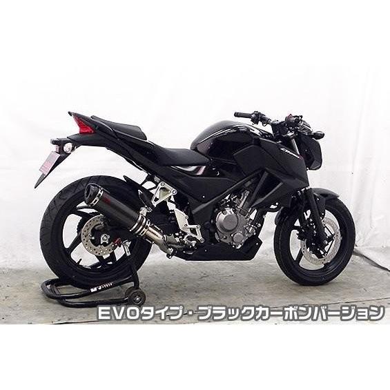 CB250F（14〜） TTRタイプスリップオンマフラー EVOタイプ ブラック