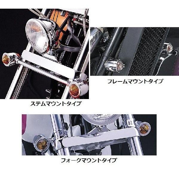 シャドウスラッシャー750（RC48） 民族音楽マウント ブレットウインカーキット Φ50粍 オレンジ色水晶体 HURRICANE（ハリケイン）