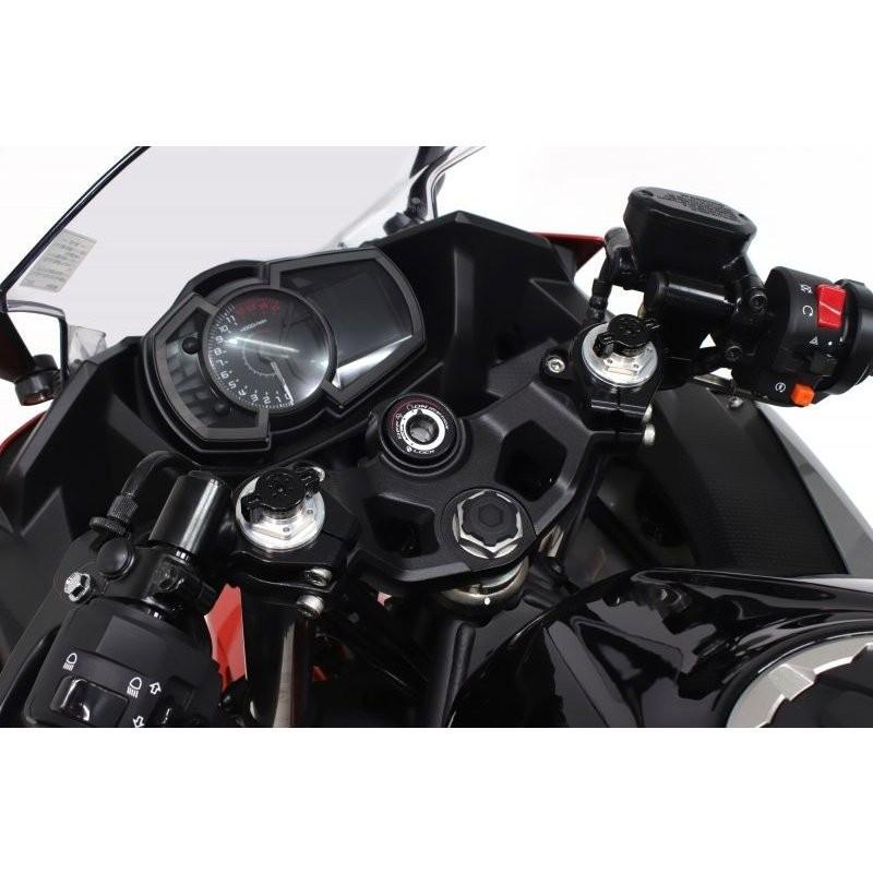 ハイパープロプリロードアジャスター ブラック Ninja250 13～17未使用 純正フロントフォーク用プリロードアジャスター ブラック