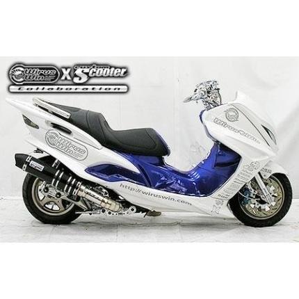 マジェスティ125（MAJESTY） ビートイットマフラー ブラックカーボン