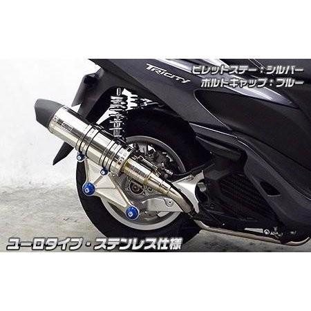 トリシティ125（TRICITY125）SE82J アニバーサリーマフラー ユーロタイプ ステンレス ウイルズウィン（WirusWin）