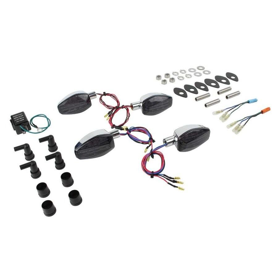 GROM（グロム） ライトウエイトLEDウインカー メッキ/スモークレンズ