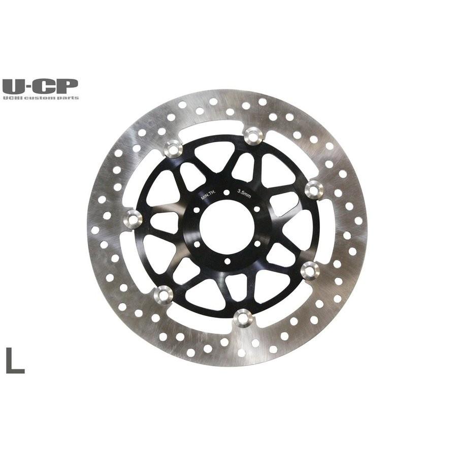 CB400SF VTEC1-3（NC39） フロントブレーキディスクローター左（インナー ブラック） U-CP（ユーシーピー）