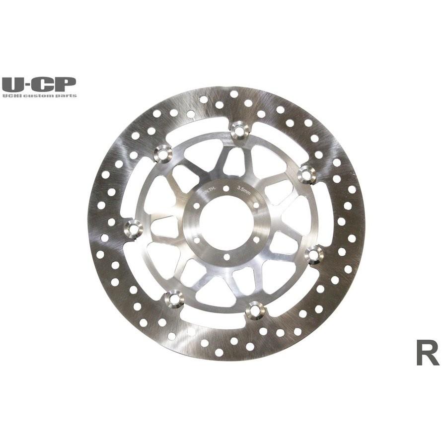 RVF400（NC35） フロントブレーキディスクローター右（インナー シルバー） U-CP（ユーシーピー）