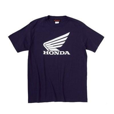 ウイングTシャツ V（ネイビー） Sサイズ HONDA（ホンダ）