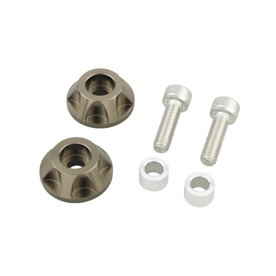 NASA type アンダーカウルキャップホルダー（2個入）チタン POSH