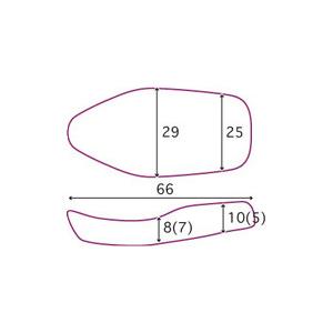 ダブルシートA プレーンタイプ K＆H（ケイアンドエイチ） 04年〜XL
