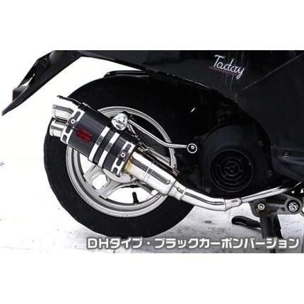 トゥデイ（TODAY）AF61・AF67 ZZR手あいえり巻き DH手あい ブラックカーボンバージョン ASAKURA（浅倉商事） 車、バイク、自転車-フルエキゾースト-マフラー