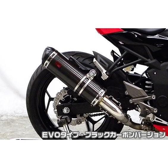 Ninja250SL（ニンジャ250SL）JBK-BX250A TTRタイプスリップオンマフラー EVO印字機 ブラックカーボンバージョン ASAKURA（浅倉商事）