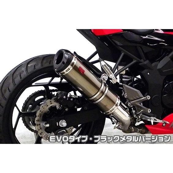 Ninja250SL（ニンジャ250SL）JBK-BX250A TTRタイプスリップオンマフラー EVO印字機 ブラックメタルバージョン ASAKURA（浅倉商事）