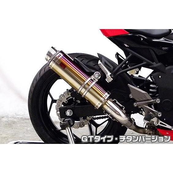Ninja250SL（ニンジャ250SL）JBK-BX250A TTRタイプスリップオンマフラー GT印字機 チタン変わり種 ASAKURA（浅倉商事）