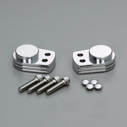 ZZR250 ハンドルアップスペーサー セパレートハンドル車用H16 内径φ37mm シルバー HURRICANE（ハリケーン）