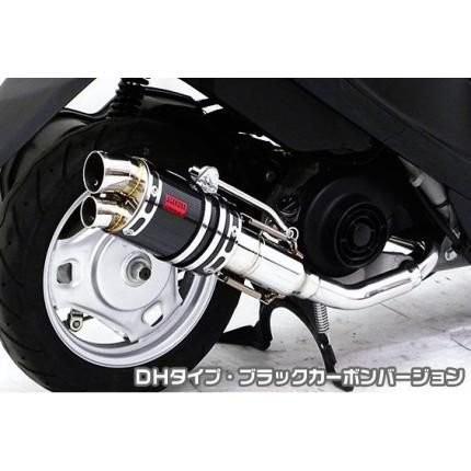 レッツ4・レッツ5（O2検知器据えつける模範例） ZZR手あいえり巻き DH手あい 黒いこと炭素 ASAKURA（浅倉商事） マフラー-バイク