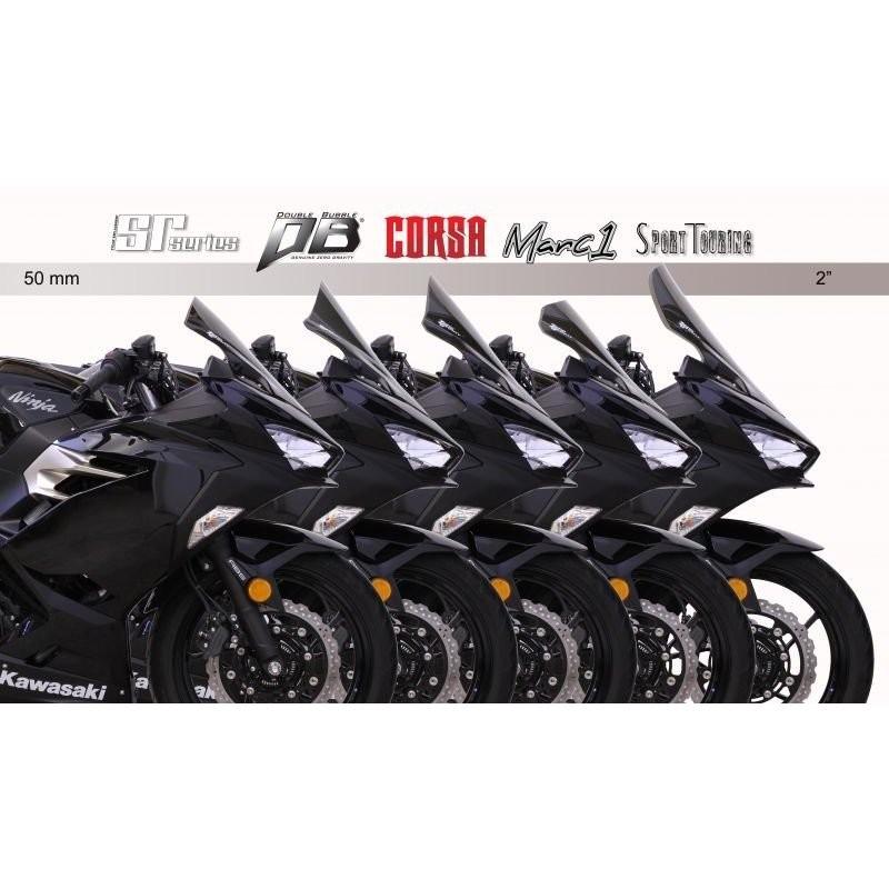 ZERO GRAVITY スクリーン クリア ninja400/250(18〜) Ninja400（ニンジャ）18年 スクリーン ダブルバブル クリア ゼロ