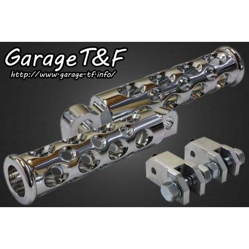 ビラーゴ250（VIRAGO） コンバットフットペグ（メッキ） リアセット ガレージT＆F