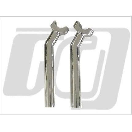 8.5インチプルバックライザー GUTS CHROME（ガッツクローム） : バイク