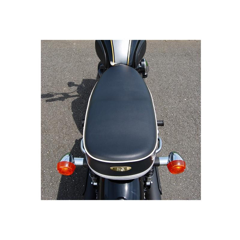 ハイシートC 白パイピング K＆H（ケイアンドエイチ） W650 : バイク