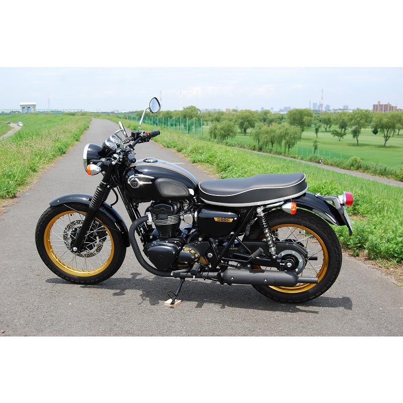 ハイシートC 白パイピング K＆H（ケイアンドエイチ） W650 : バイク