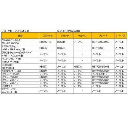 ナロー2型ハンドル φ7/8インチ ZRX1100・ZRX1200 HURRICANE（ハリケーン）｜hamashoparts2｜04