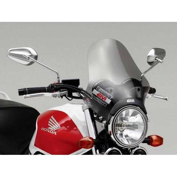 小型ウインドスクリーン A210 ハーフラウンドタイプ セミスモーク GIVI