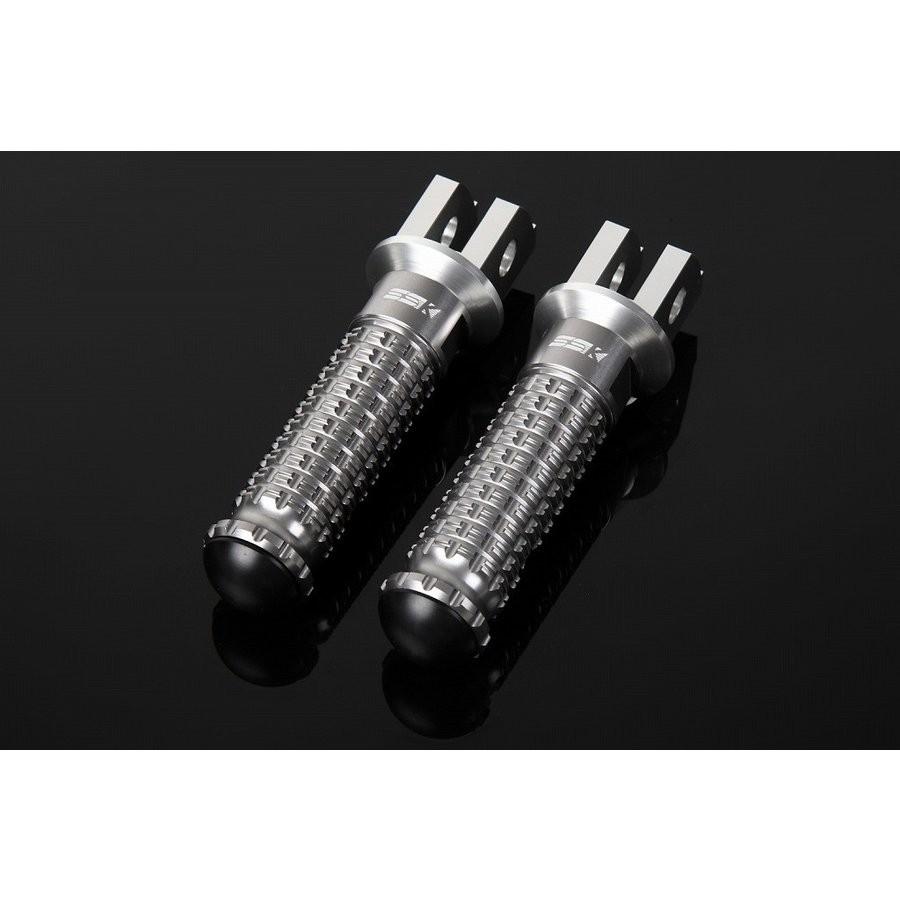 アルミ削り出しタンデムステップ スタンダードタイプ（取付部 シルバー