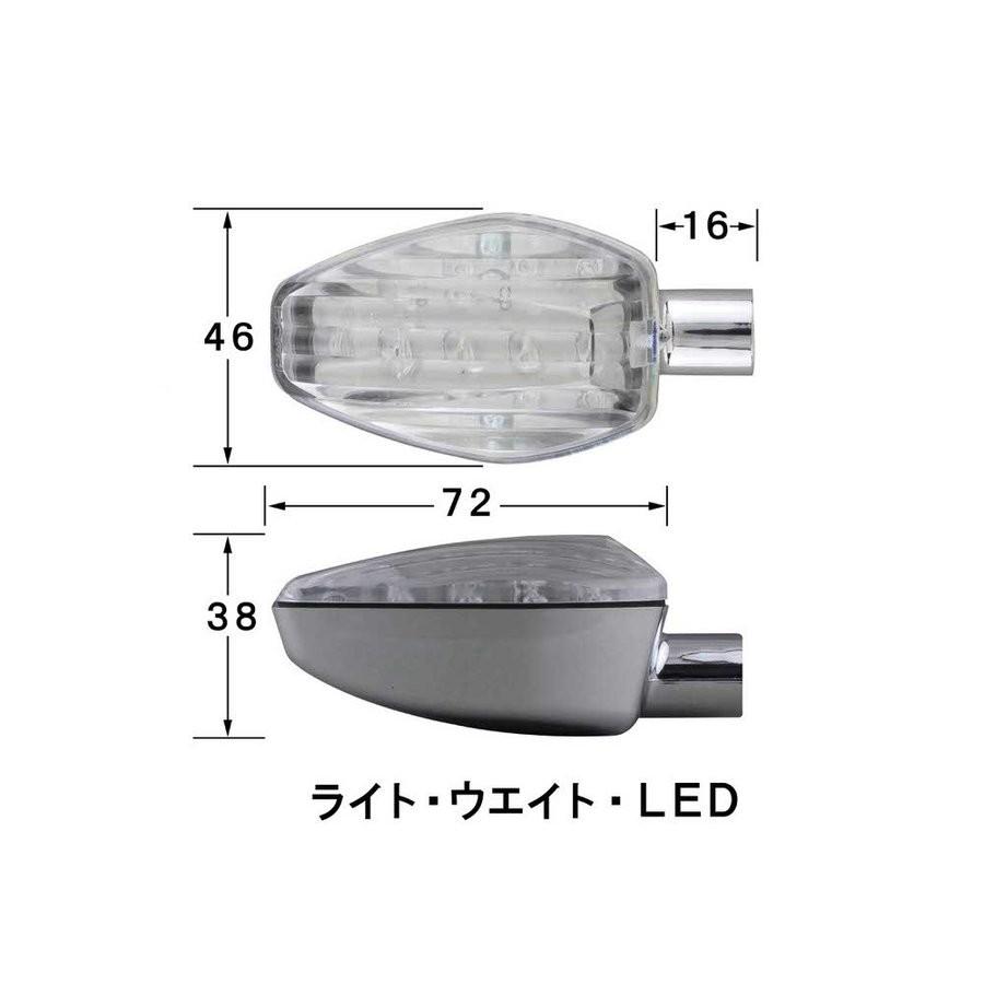 ともし火掛け目LEDウインカー メッキ/せつ然たる水晶体（ダブル操作手順） POSH（ポッシュ）