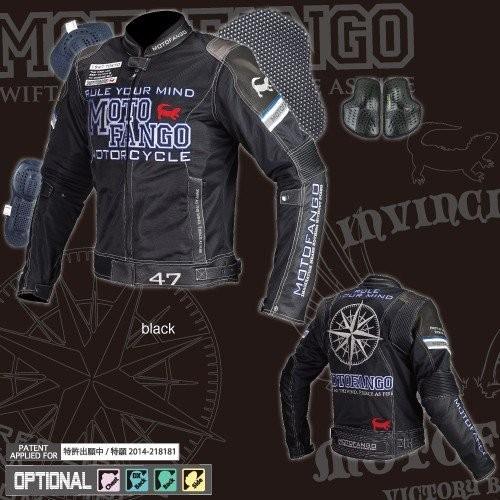 MJ-001 17-001 ライディングレザーメッシュジャケット ブラック Sサイズ コミネ（KOMINE）