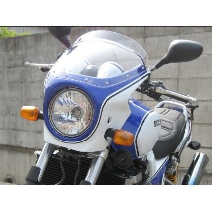 GSX1400（04年） ロードコメット パールスズキミディアムブルーNo.2/グラススプラッシュホワイト（限定クーリー）クリア/通常スクリーン シックデザイン_1