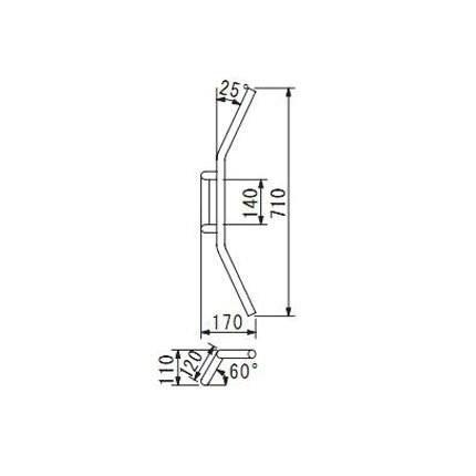 120Z型ハンドル φ1インチ マグナ250（V-TWIN MAGNA） HURRICANE