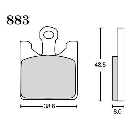 ZX-6R MA-X（メガアロイXブレーキパッド）フロント883 RK
