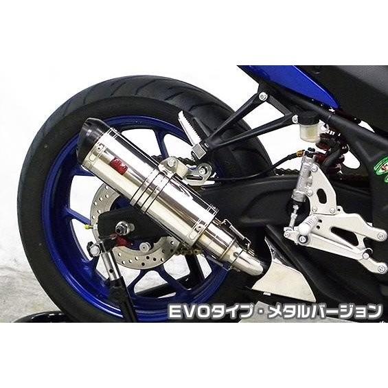 YZF-R25（JBK-RG10J） TTRタイプスリップオンマフラー EVO印字機 金属元素変わり種 ヒートガード・ポリッシュ仕上 ASAKURA（浅倉商事）