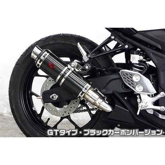 MT-25（JBK-RG10J） TTRタイプスリップオンマフラー GTタイプ ブラックカーボンバージョン ヒートガード・ポリッシュ仕上 ASAKURA（浅倉商事）