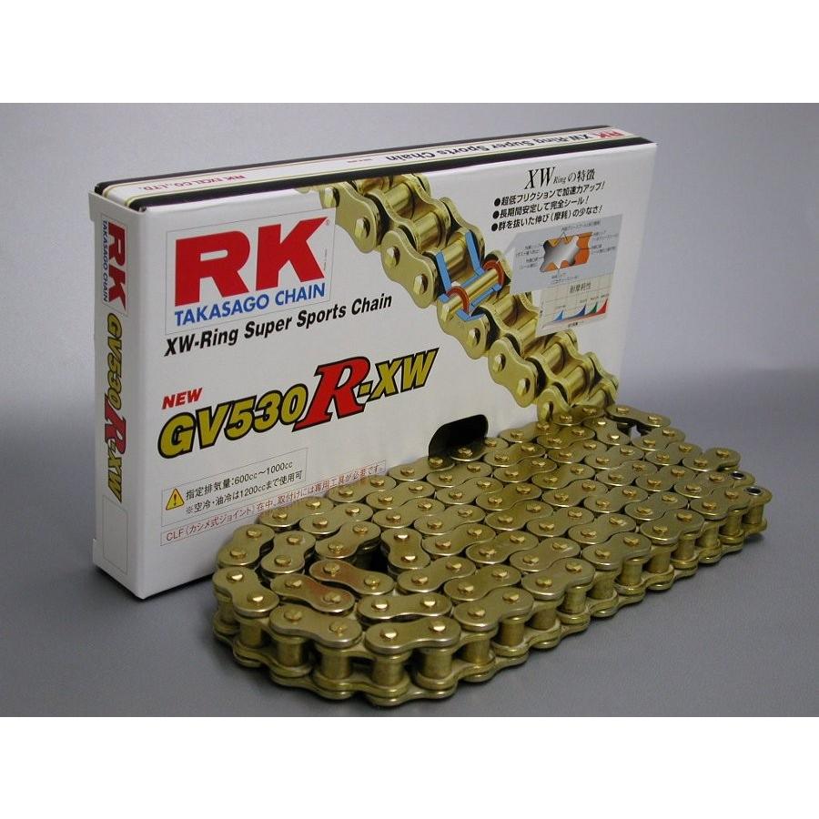 新素材新作 R-XWシリーズ GV530-100 シールチェーン ALLゴールド RK