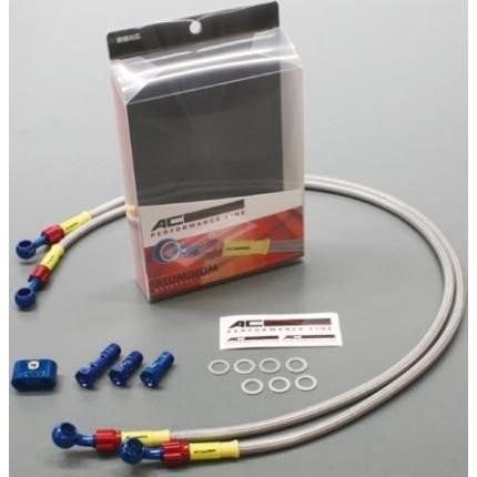 ボルトオンブレーキホースキット フロント用 Wダイレクト アルミ ACパフォーマンスライン GSR400（06〜09年）（ABS不可）